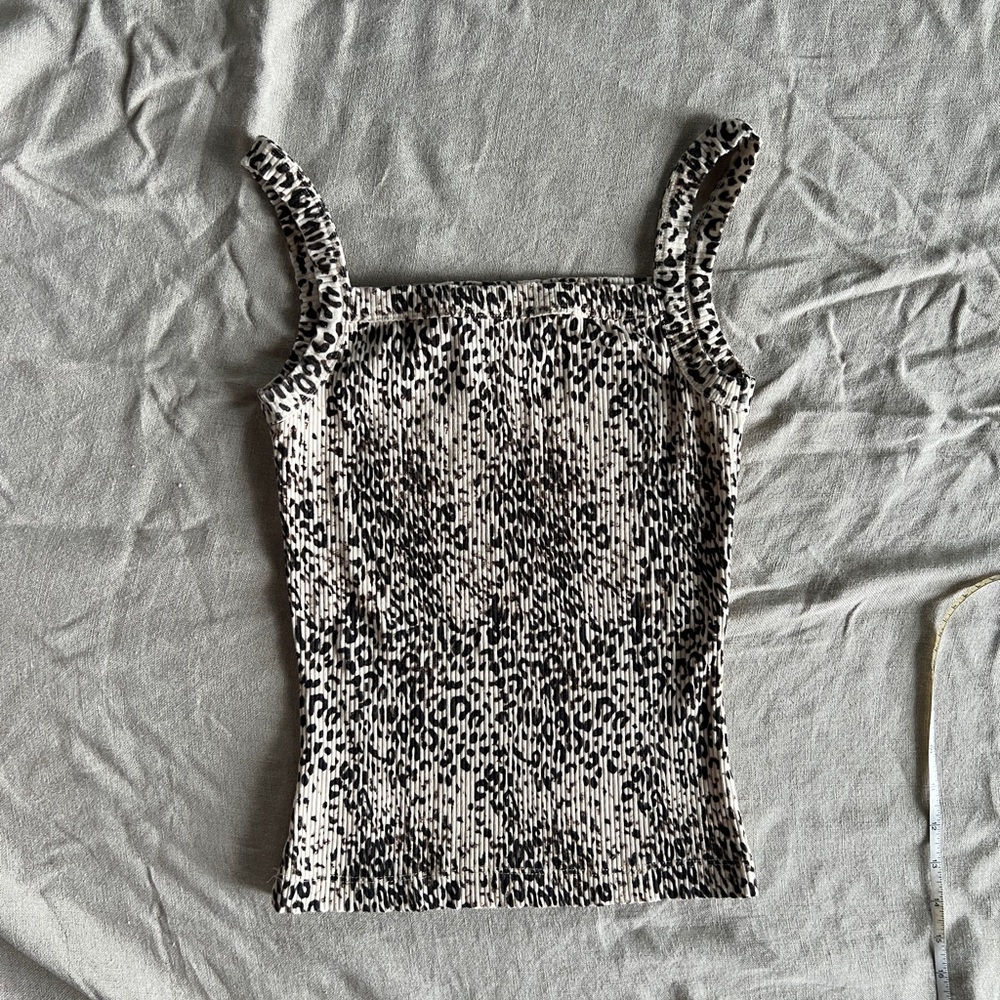 LESET leopard tank top size small